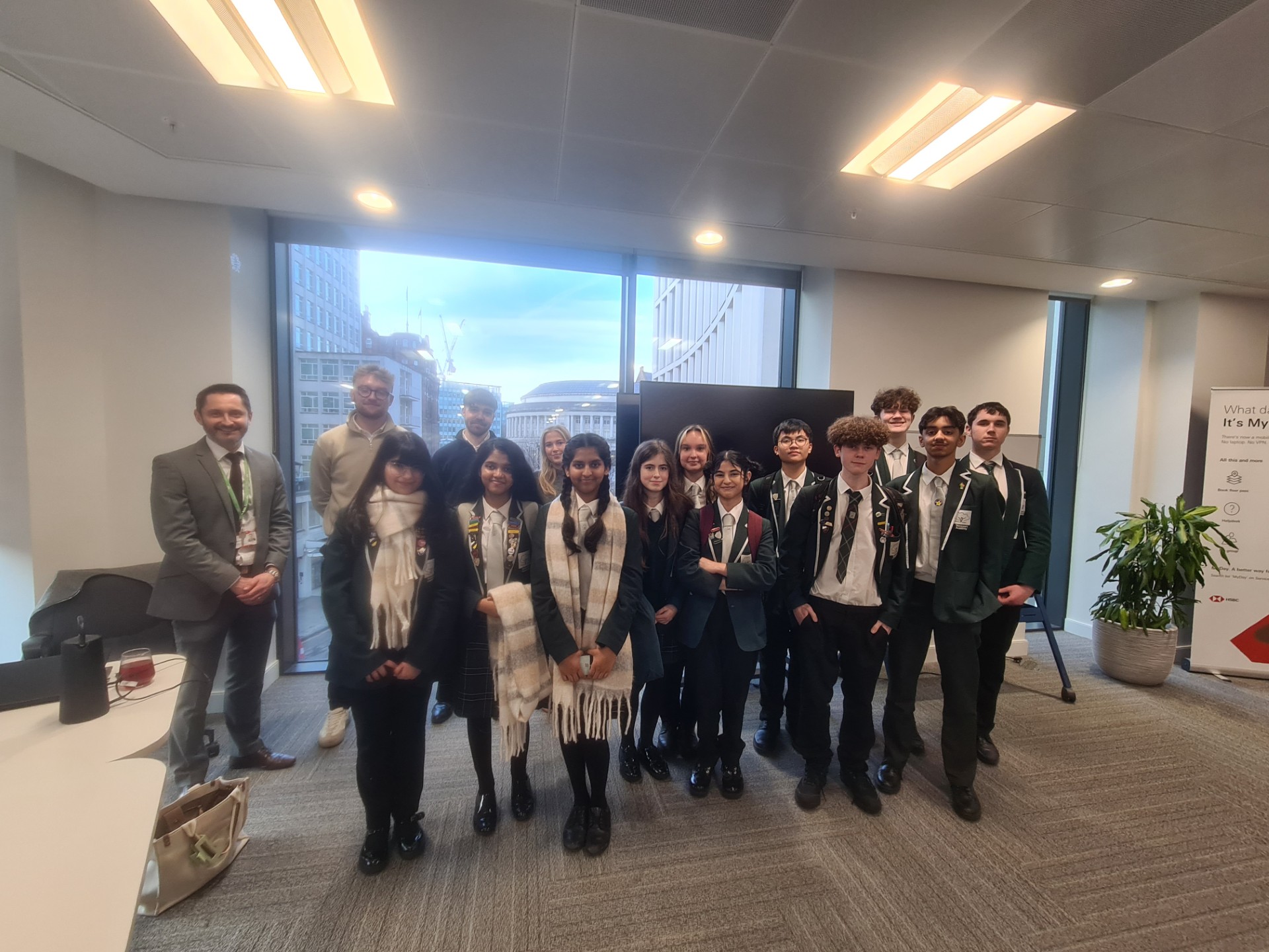 Year 10 Young Enterprise Team Visits HSBC for Career Insights